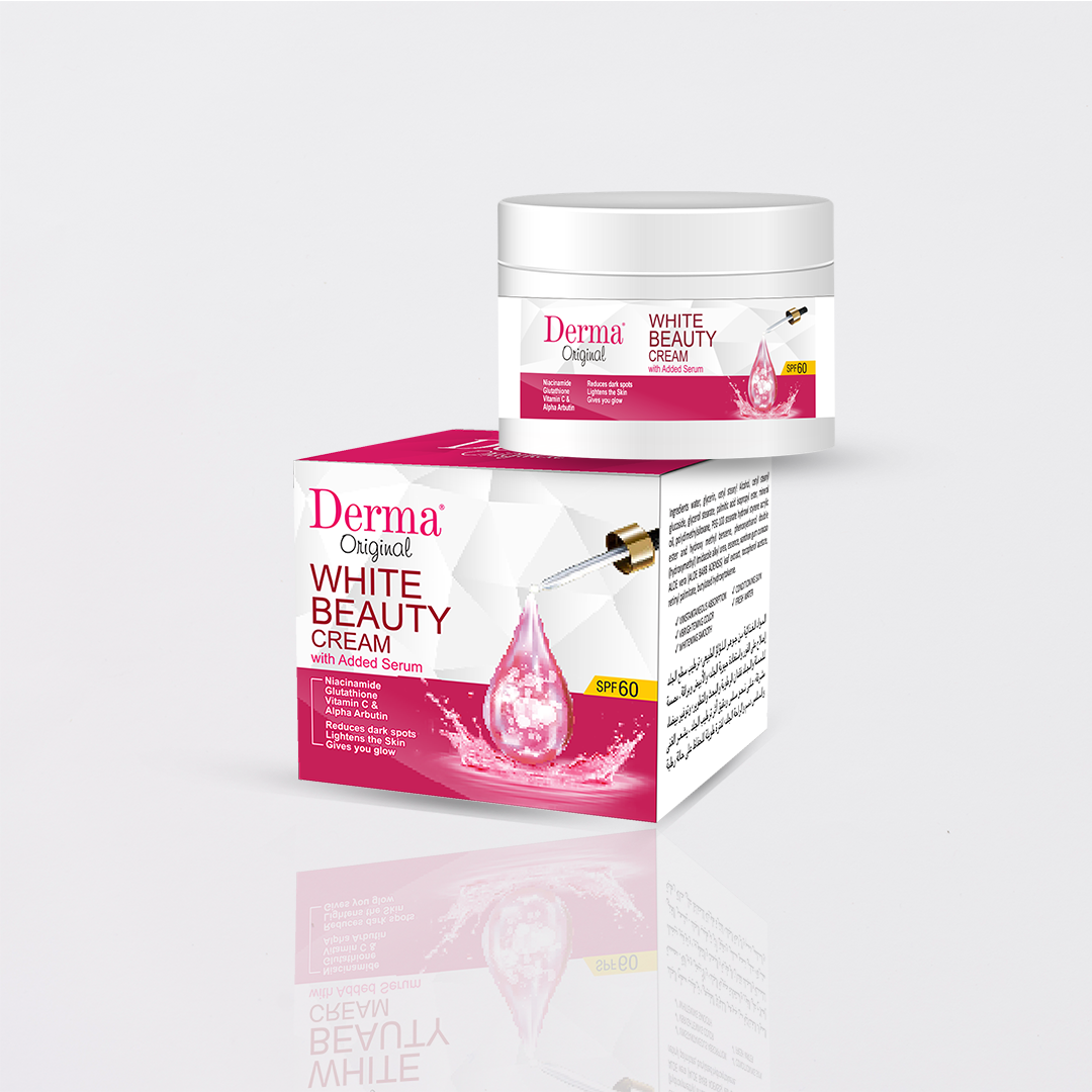 Derma Original White Beauty Cream – Brightening Serum with SPF 60 for Radiant Skin